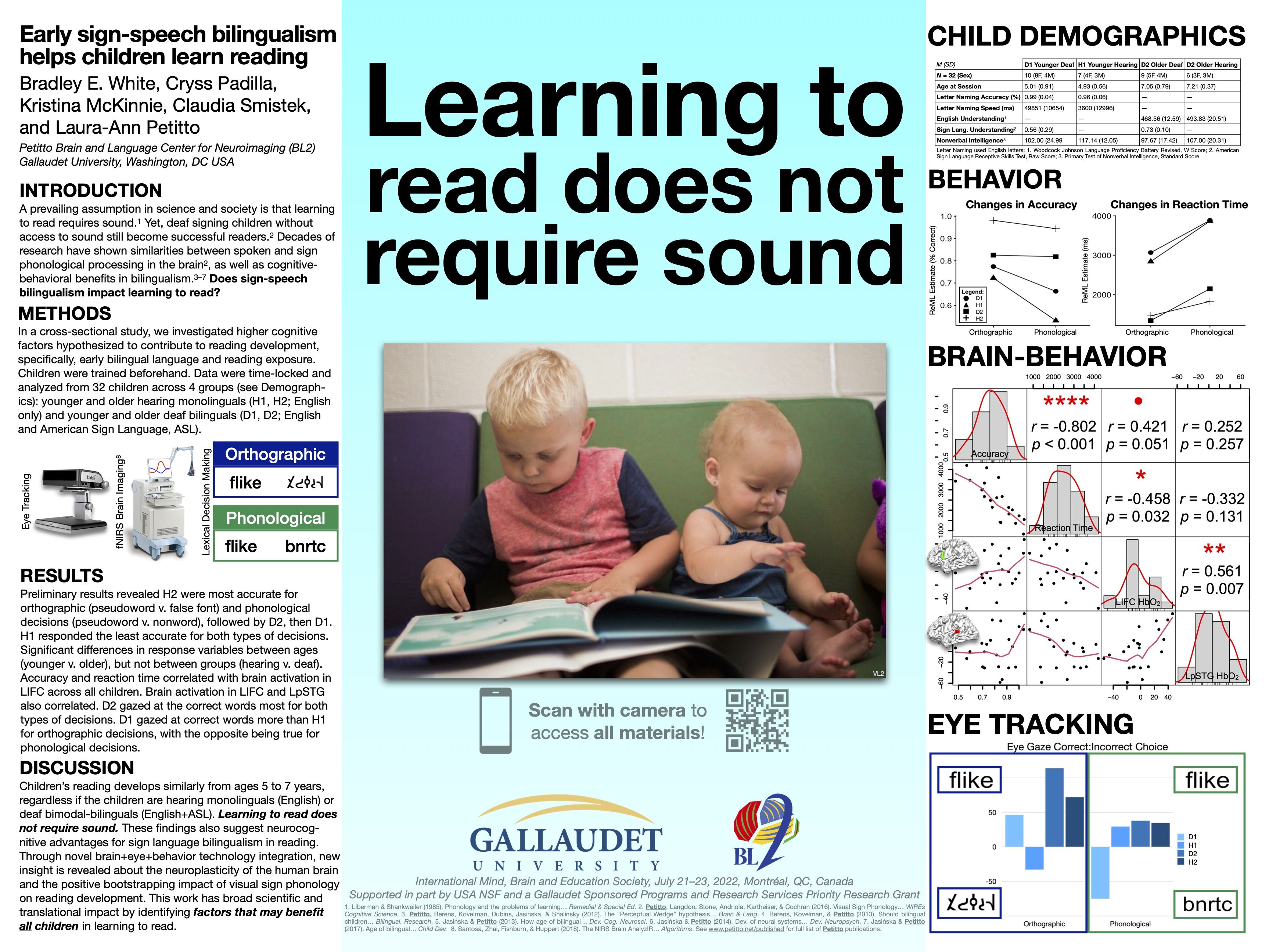 Early sign-speech bilingualism helps