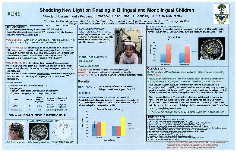 Shedding new light on reading in bilingual and monolingual children